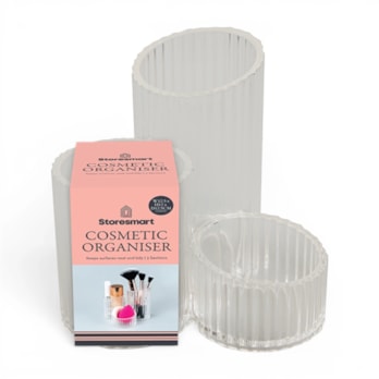 Wholesale Ribbed 3 Section Cosmetic Organiser | Wholesale Direct