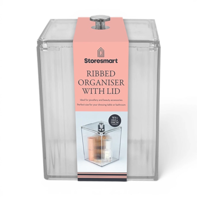 Wholesale Ribbed Organiser with Lid | Wholesale Direct