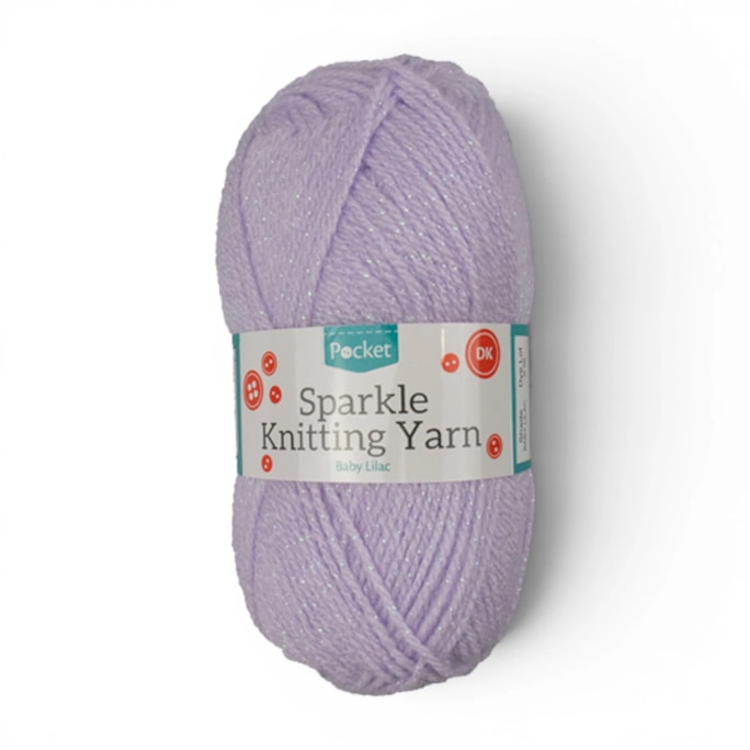 Wholesale ACRYLIC KNITTING YARN SPARKLE BABY LILAC 50G | Wholesale Direct