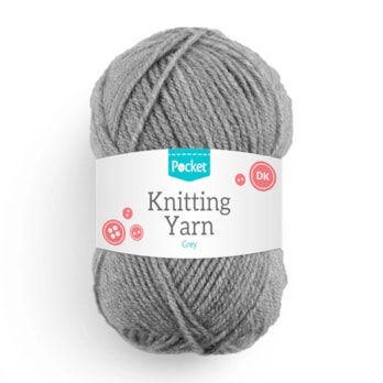 Wholesale Acrylic Knitting Yarn Grey 75g | Wholesale Direct