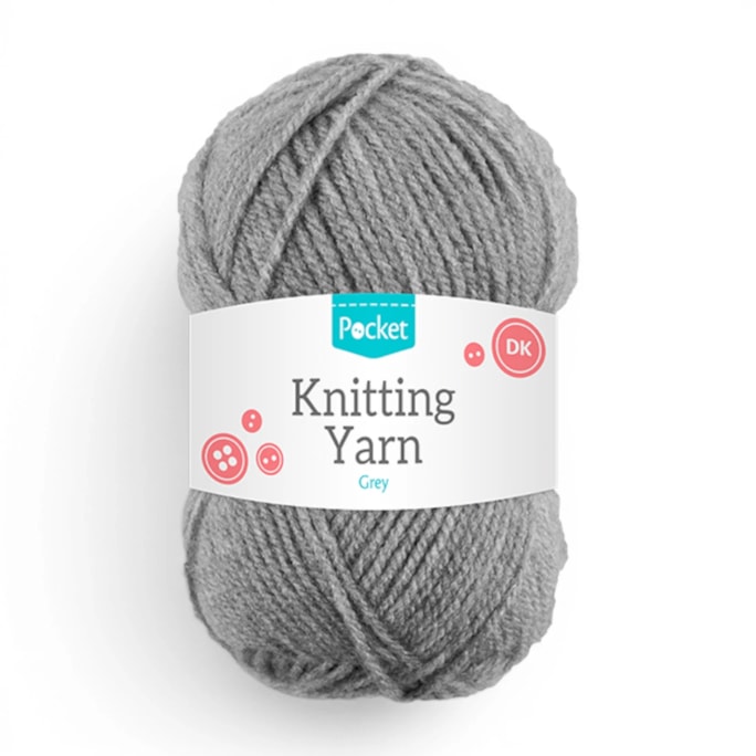 Wholesale Acrylic Knitting Yarn Grey 75g | Wholesale Direct
