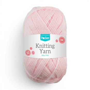 Wholesale Acrylic Knitting Yarn Baby Pink 75g | Wholesale Direct