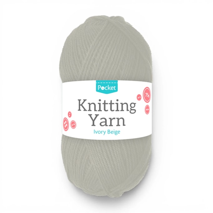 Wholesale Acrylic Aran 75g Ball Ivory Beige | Wholesale Direct