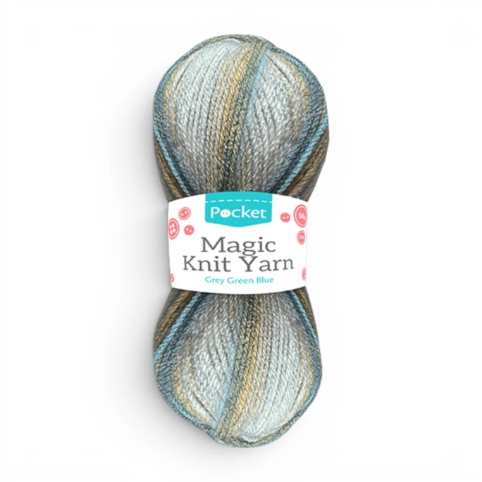 Wholesale Acrylic Magic Stripe 50g Ball Grey Green Blue | Wholesale Direct