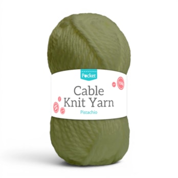 Wholesale Acrylic Cable Knit 150g Pistachio | Wholesale Direct