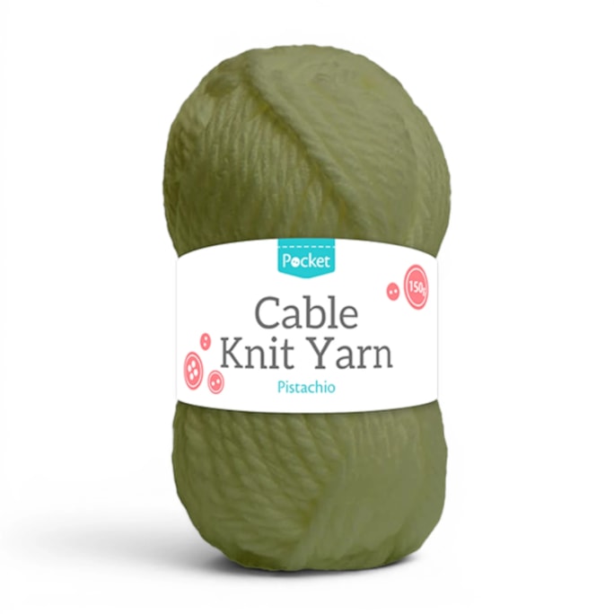 Wholesale Acrylic Cable Knit 150g Pistachio | Wholesale Direct