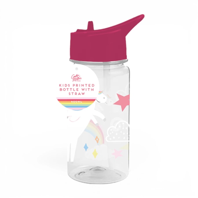 Wholesale Girls Printed Bottle With Straw 400ml | Wholesale Direct Wholesale Girls Printed Bottle With Straw 400ml | Wholesale Direct