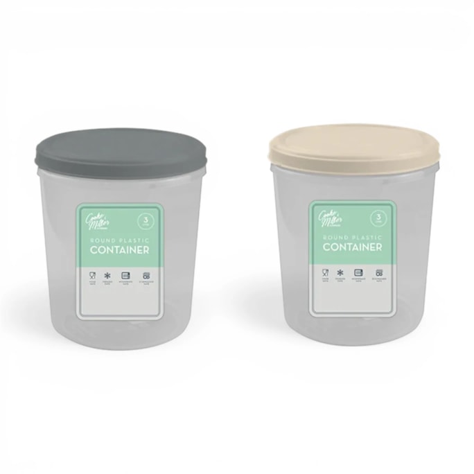 Wholesale Round Plastic Container 3L | Wholesale Direct