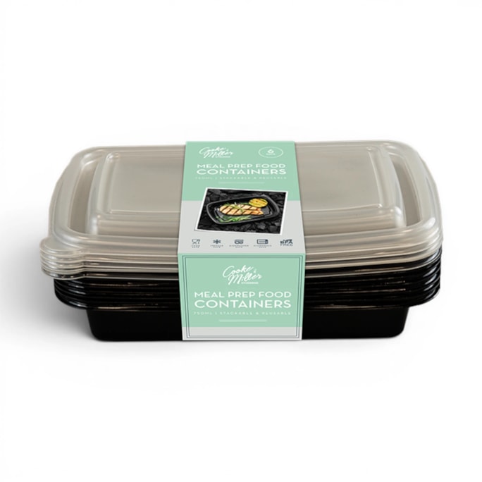 Wholesale Meal Prep Food Containers 750ML 6pk | Wholesale Direct