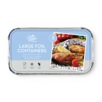 Wholesale Large Foil Containers & Lids 8pk | Wholesale Direct