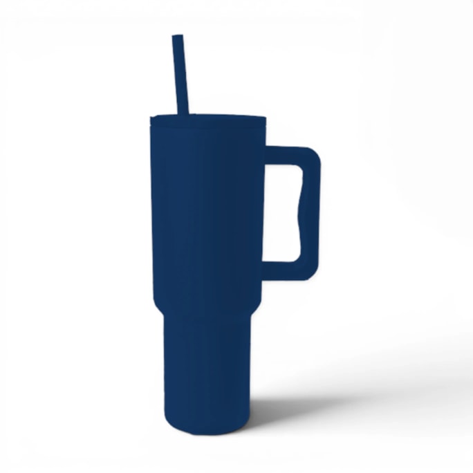 Wholesale Neutrals Double Walled Tumbler with Handle and Straw 1100ml | Wholesale Direct Wholesale Neutrals Double Walled Tumbler with Handle and Straw 1100ml | Wholesale Direct
