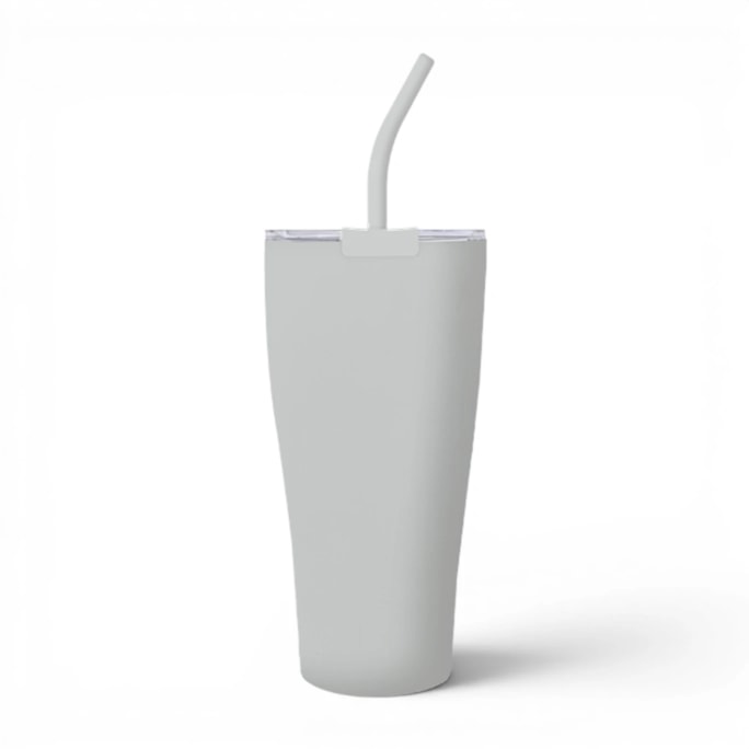 Wholesale Neutrals Double Walled Insulated Tumbler with Straw 885ml | Wholesale Direct Wholesale Neutrals Double Walled Insulated Tumbler with Straw 885ml | Wholesale Direct