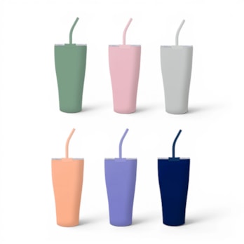Wholesale Neutrals Double Walled Insulated Tumbler with Straw 885ml | Wholesale Direct Wholesale Neutrals Double Walled Insulated Tumbler with Straw 885ml | Wholesale Direct