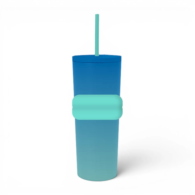 Wholesale Ombre Tumbler with Straw 700ml | Wholesale Direct