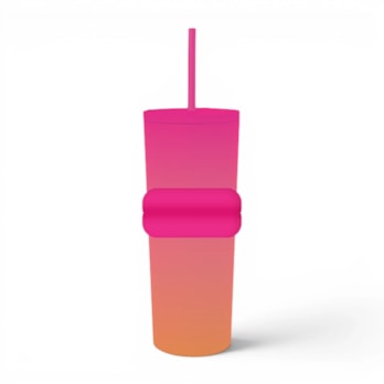 Wholesale Ombre Tumbler with Straw 700ml | Wholesale Direct