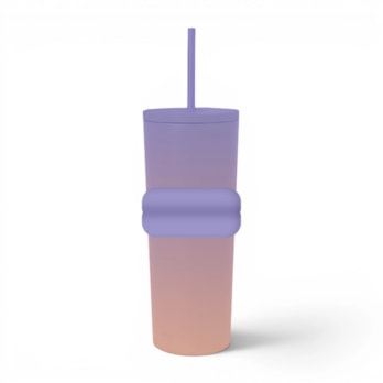 Wholesale Ombre Tumbler with Straw 700ml | Wholesale Direct