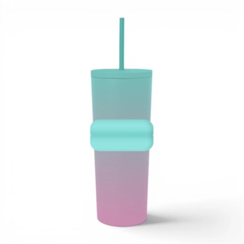 Wholesale Ombre Tumbler with Straw 700ml | Wholesale Direct
