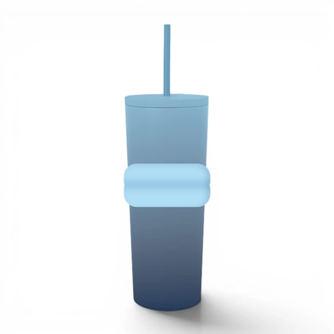 Wholesale Ombre Tumbler with Straw 700ml | Wholesale Direct