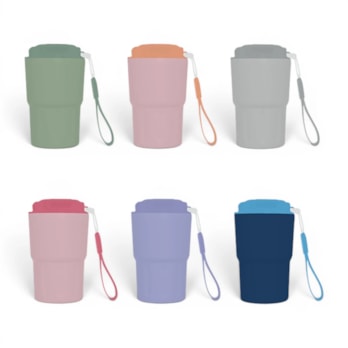 Wholesale Neutrals Double Walled Tumbler with Handle 350ml | Wholesale Direct