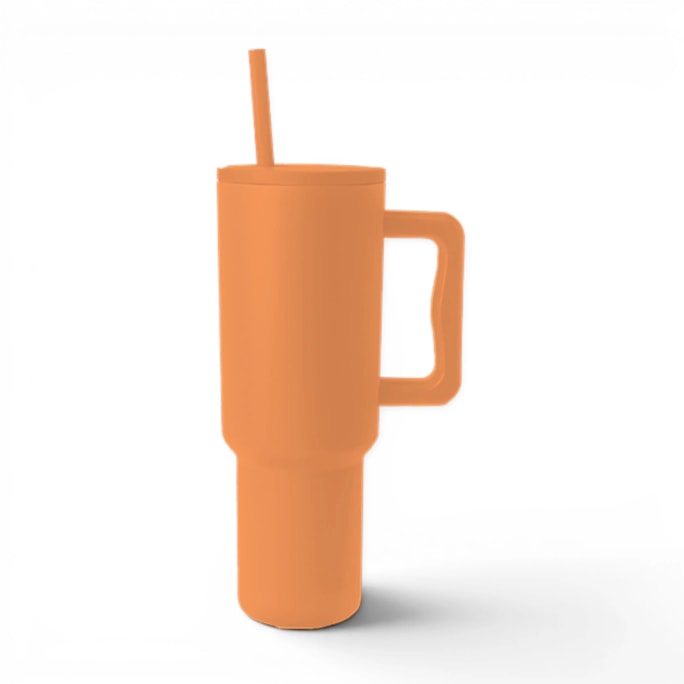 Wholesale Brights Double Walled Tumbler with Handle and Straw 1100ml | Wholesale Direct