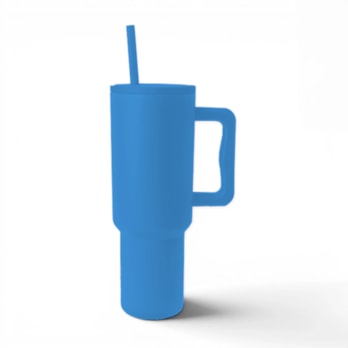 Wholesale Brights Double Walled Tumbler with Handle and Straw 1100ml | Wholesale Direct