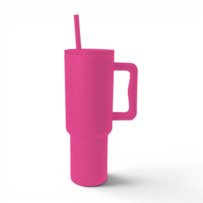 Wholesale Brights Double Walled Tumbler with Handle and Straw 1100ml | Wholesale Direct