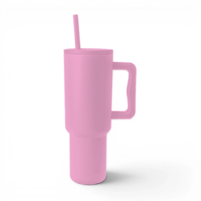 Wholesale Brights Double Walled Tumbler with Handle and Straw 1100ml | Wholesale Direct
