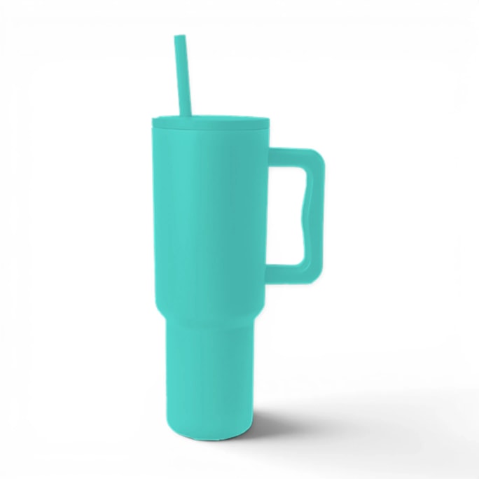 Wholesale Brights Double Walled Tumbler with Handle and Straw 1100ml | Wholesale Direct