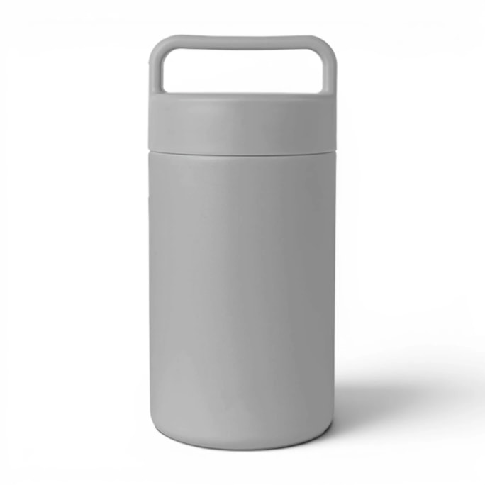 Wholesale Neutrals Double Walled Container with Handle 500ml | Wholesale Direct