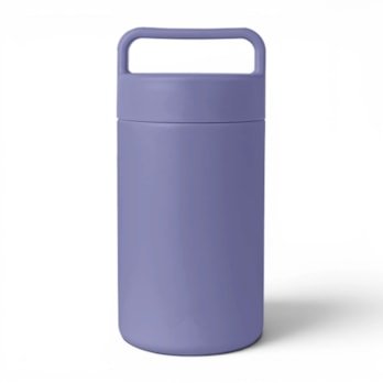Wholesale Neutrals Double Walled Container with Handle 500ml | Wholesale Direct