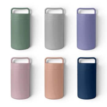 Wholesale Neutrals Double Walled Container with Handle 500ml | Wholesale Direct