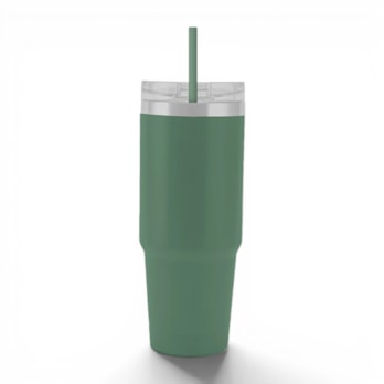 Wholesale Neutrals Double Walled Tumbler with Straw 650ml | Wholesale Direct