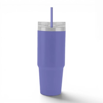 Wholesale Neutrals Double Walled Tumbler with Straw 650ml | Wholesale Direct