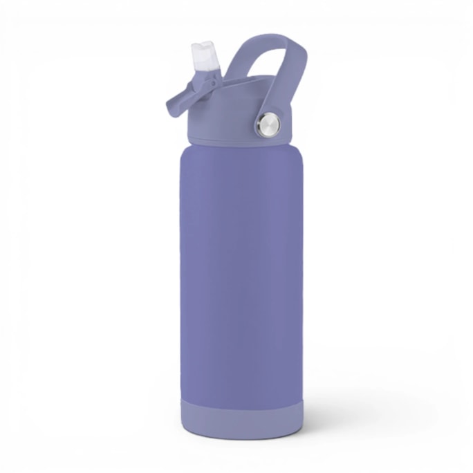 Wholesale Neutrals Multicoloured Double Walled Tumbler with Straw 550ml | Wholesale Direct