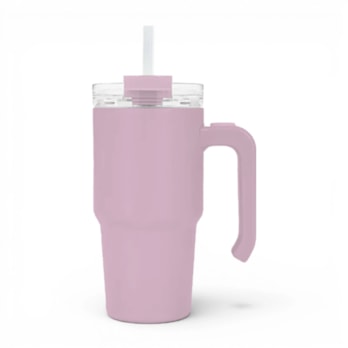 Wholesale Double Walled Cup With Handle And Straw 20oz | Wholesale Direct