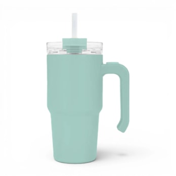 Wholesale Double Walled Cup With Handle And Straw 20oz | Wholesale Direct
