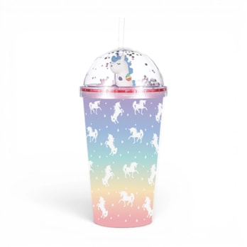 Wholesale Unicorn Cup With Straw 450ml | Wholesale Direct