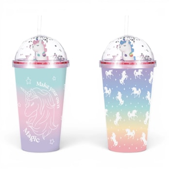 Wholesale Unicorn Cup With Straw 450ml | Wholesale Direct Wholesale Unicorn Cup With Straw 450ml | Wholesale Direct