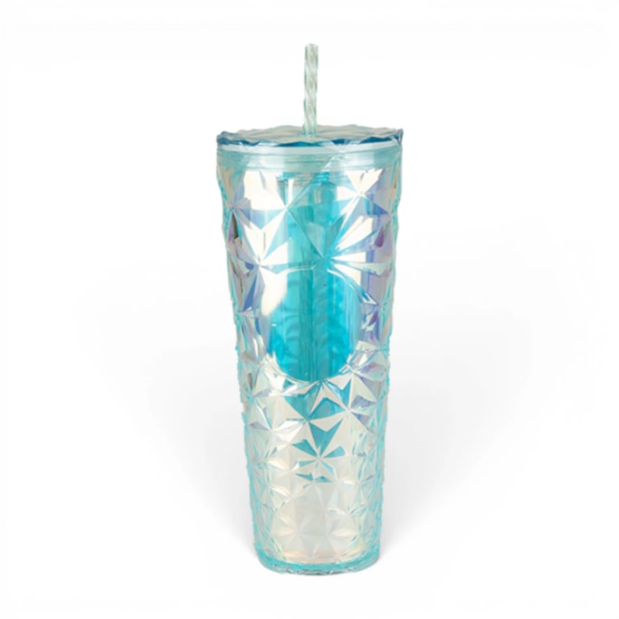 Wholesale Crystal Effect Cup With Straw 710ml | Wholesale Direct