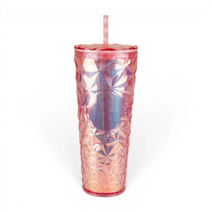 Wholesale Crystal Effect Cup With Straw 710ml | Wholesale Direct Wholesale Crystal Effect Cup With Straw 710ml | Wholesale Direct