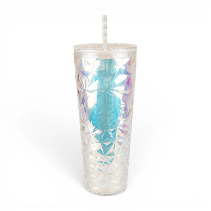 Wholesale Crystal Effect Cup With Straw 710ml | Wholesale Direct Wholesale Crystal Effect Cup With Straw 710ml | Wholesale Direct