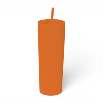 Wholesale Block Colour Rubber Cup With Straw 450ml | Wholesale Direct