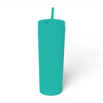 Wholesale Block Colour Rubber Cup With Straw 450ml | Wholesale Direct
