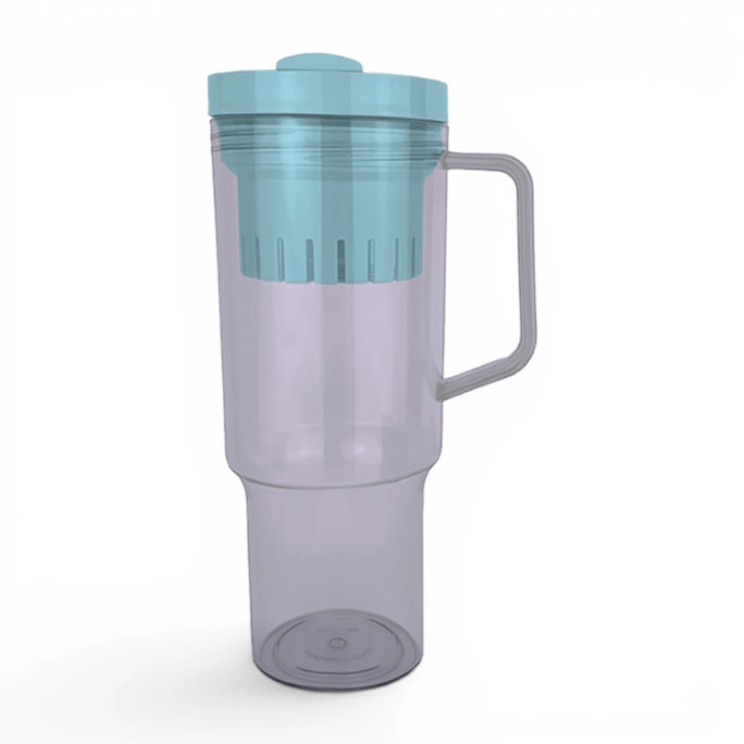 Wholesale Clear Colour Cup With Mix Match Straw 1200ml | Wholesale Direct