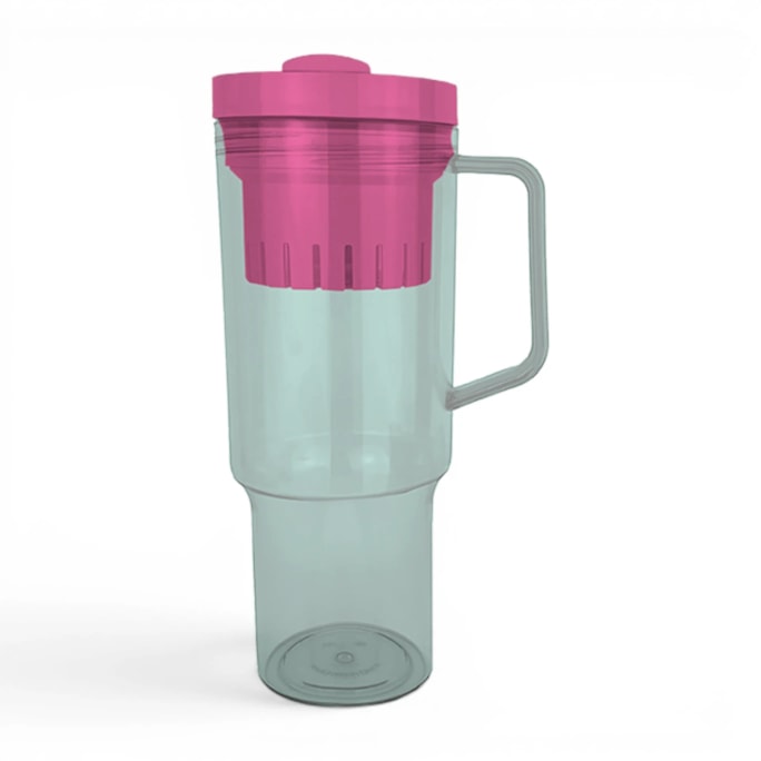 Wholesale Clear Colour Cup With Mix Match Straw 1200ml | Wholesale Direct