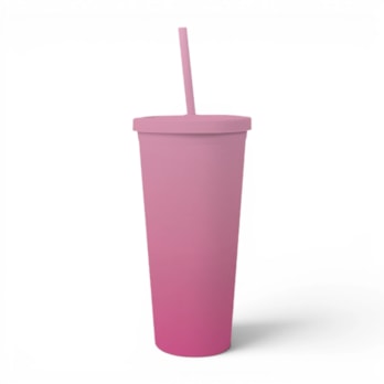 Wholesale Ombre Cup With Straw 650 ml | Wholesale Direct