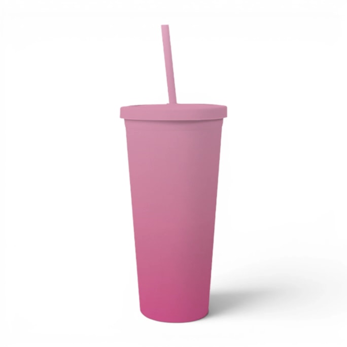 Wholesale Ombre Cup With Straw 650 ml | Wholesale Direct