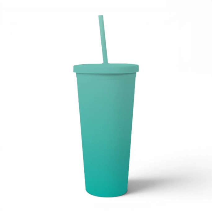 Wholesale Ombre Cup With Straw 650 ml | Wholesale Direct