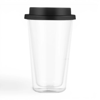Wholesale Double Wall Glass Travel Mug 350ml | Wholesale Direct