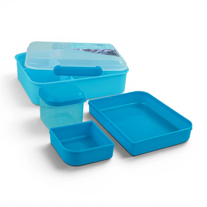 Wholesale Sectioned Double Layer Lunch Box With Sauce Pot 1500ml | Wholesale Direct